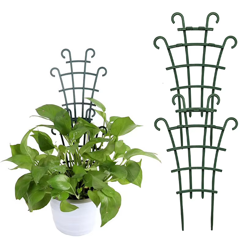 Mini support de fleurs d'escalade, 2 pièces, support de balcon, radis vert, rose, vigne, tige de support d'escalade, outils de jardinage