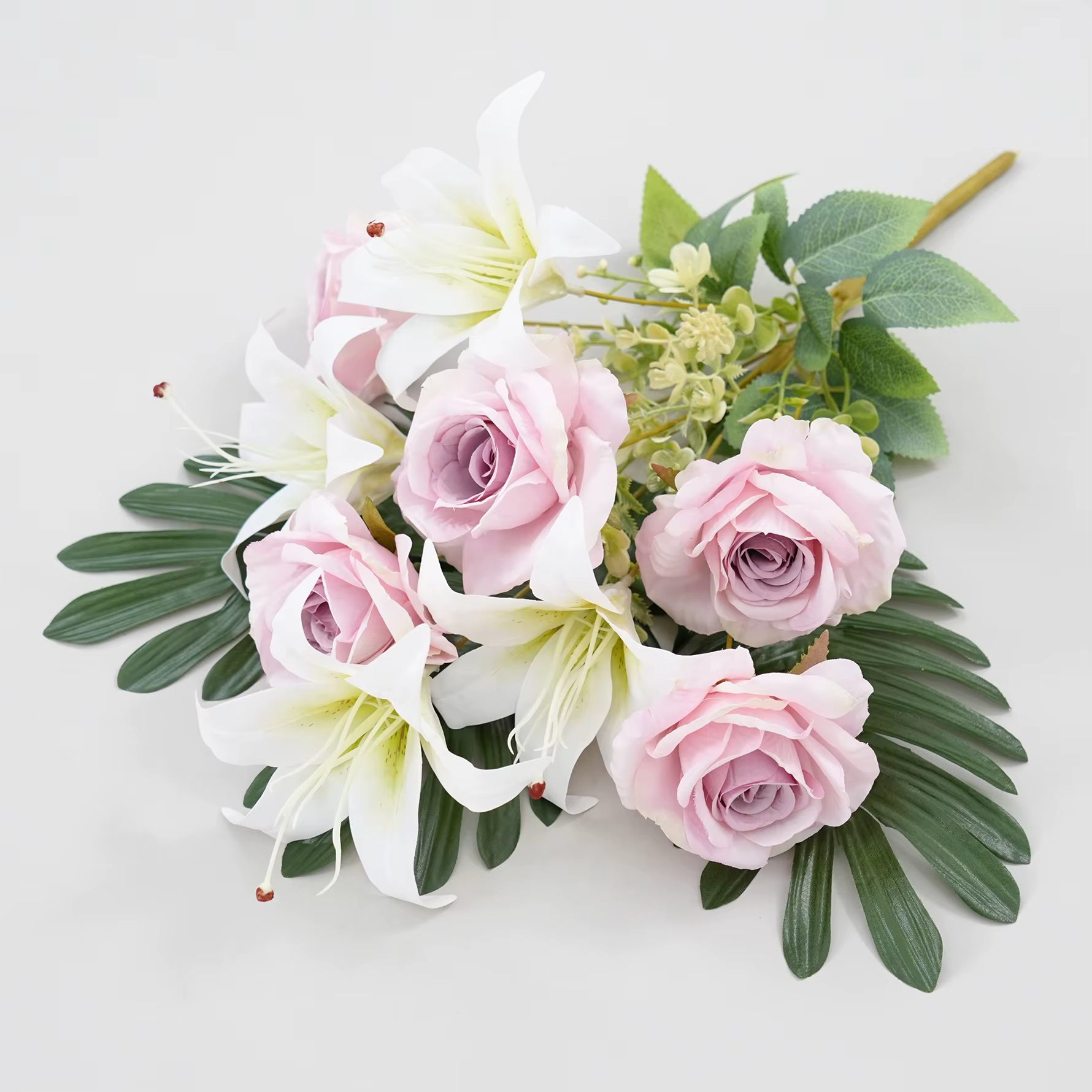 H2025 Bouquet de fleurs artificielles en soie de 1