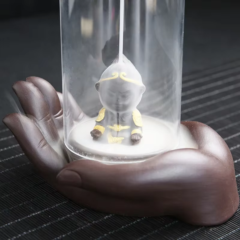 Brûleur d'encens Lotus à reflux coupe-vent bergamote