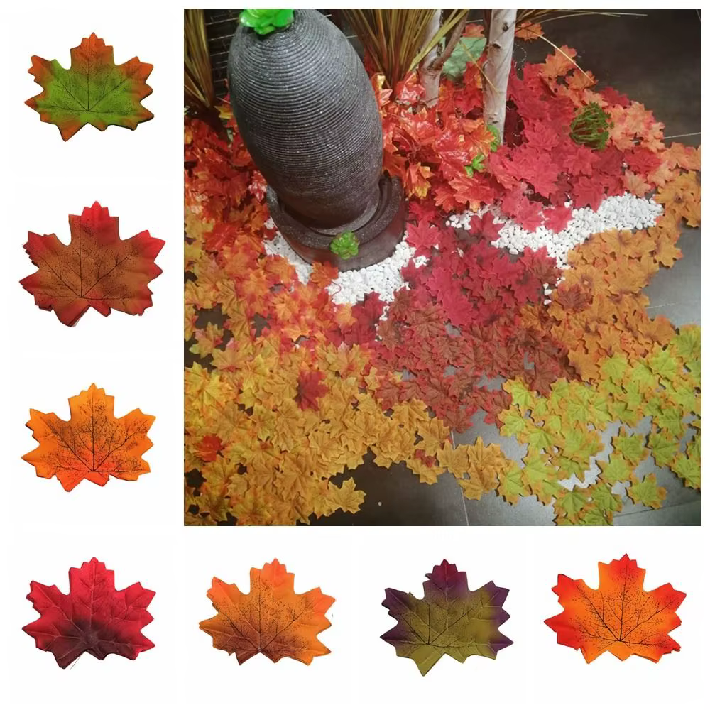 Feuilles d'érable artificielles faites à la main