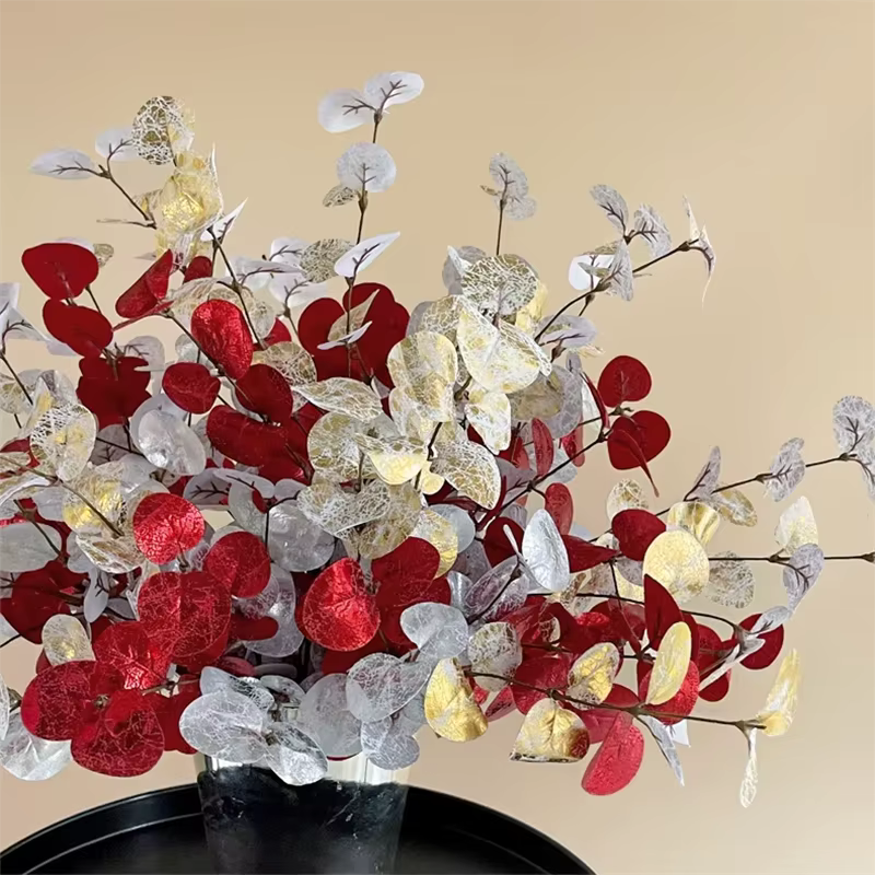 Feuilles d'eucalyptus artificielles pour la décoration intérieure