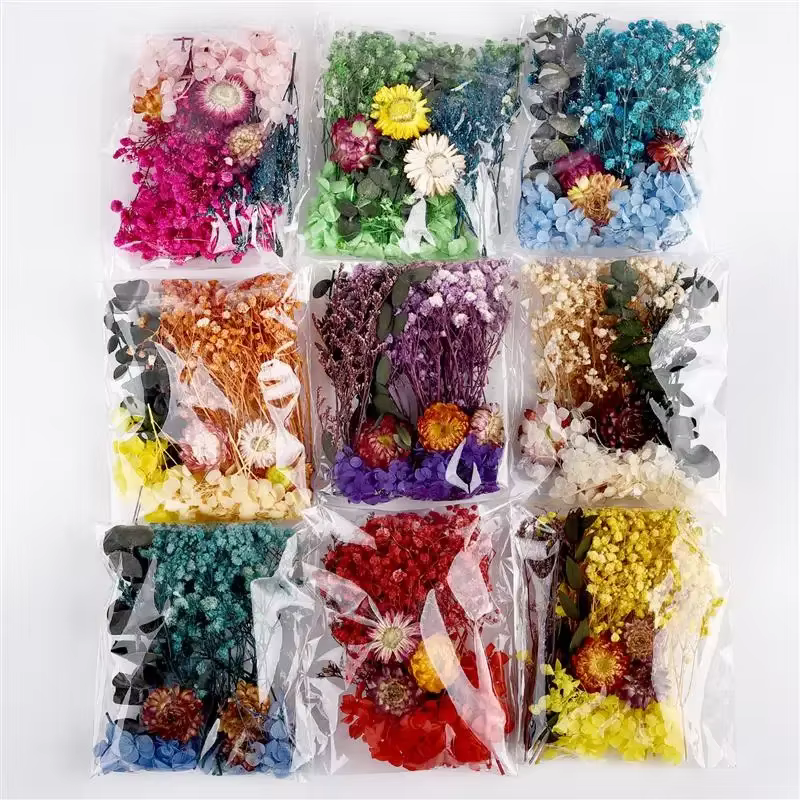Kit de Matériaux pour Fleurs Artificielles 8 Couleurs Effet Ciel Étoilé – Ensemble DIY pour Décoration Maison