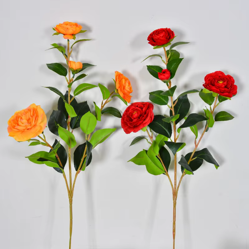 10 pièces de fleurs artificielles en soie