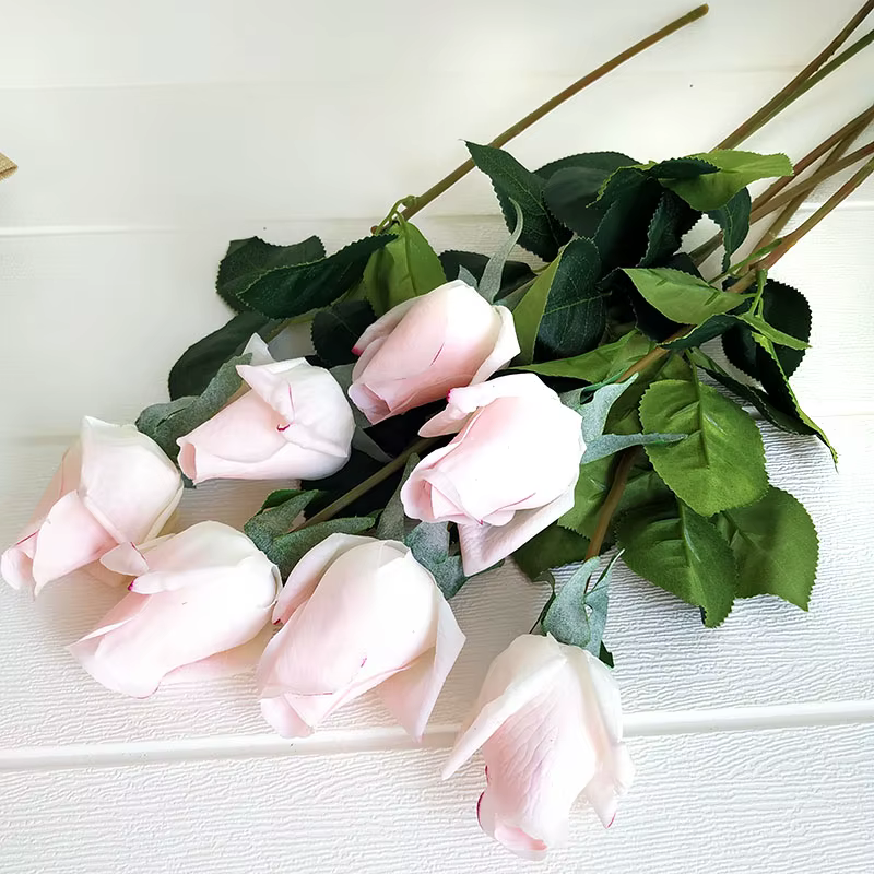 Latex Artificielle Rose Fleurs