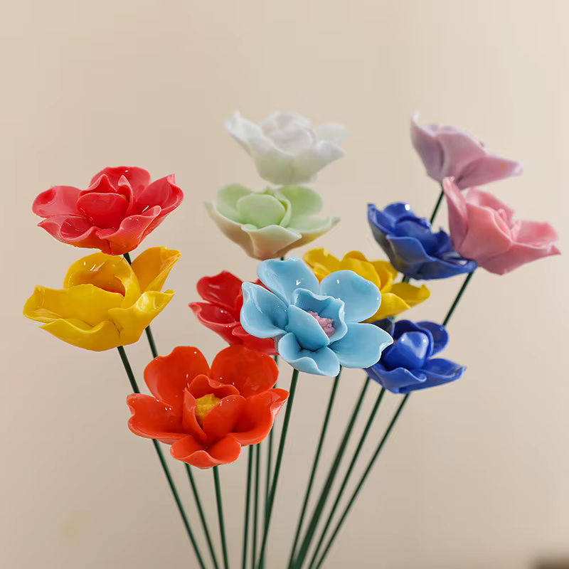 Petite fleur en céramique de Jingdezhen