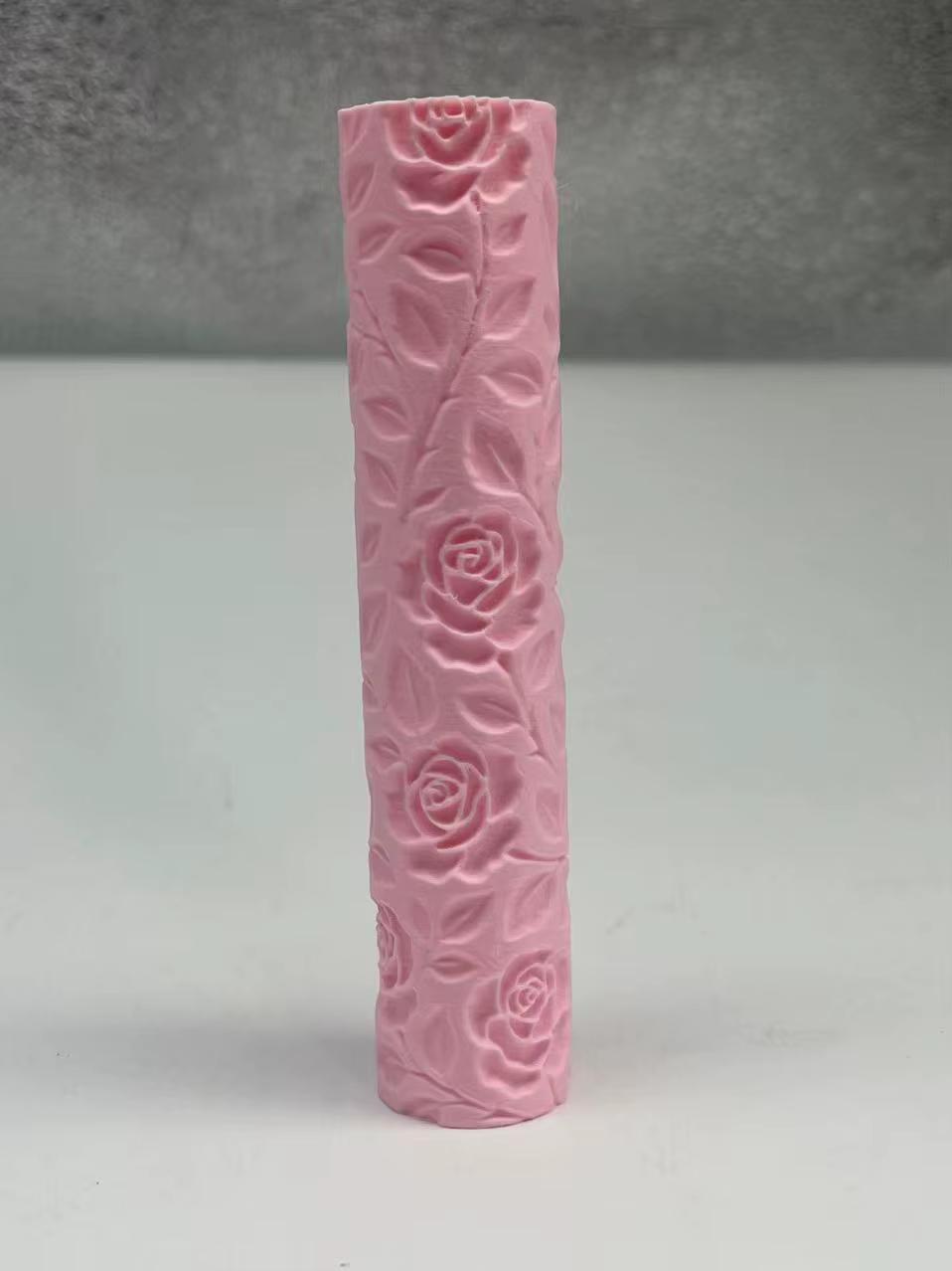 Rouleau de texture en relief motif floral Rose Sauvage pour poterie DIY