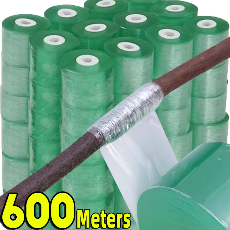 100/600M PE greffage bande Film extensible auto-adhésif jardin arbre rouleau