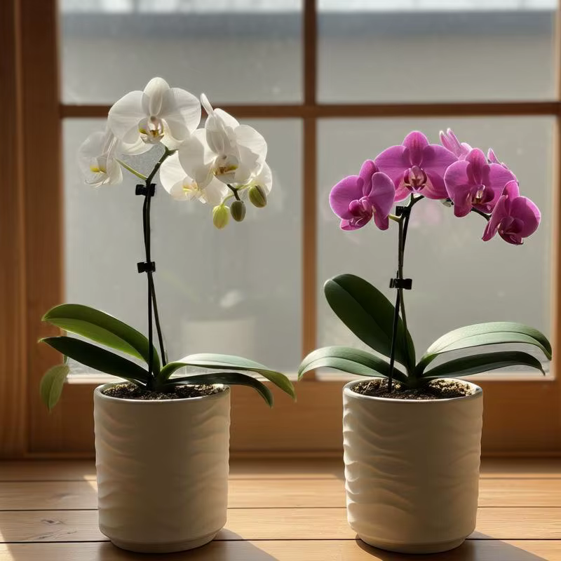Les pots de fleurs simples en forme de vague