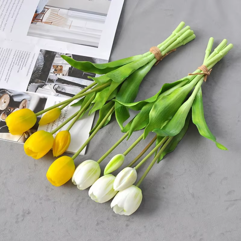 Bouquets de tulipes en caoutchouc souple Él