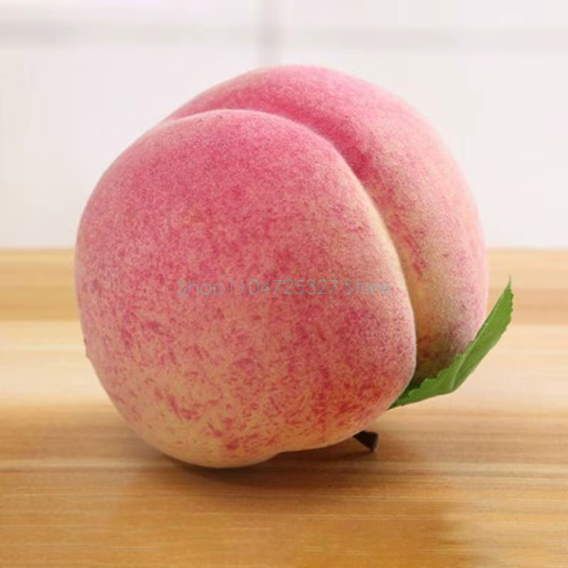 2pcs Fruits pêche aux pêches artificielles décoration domestique les centres table