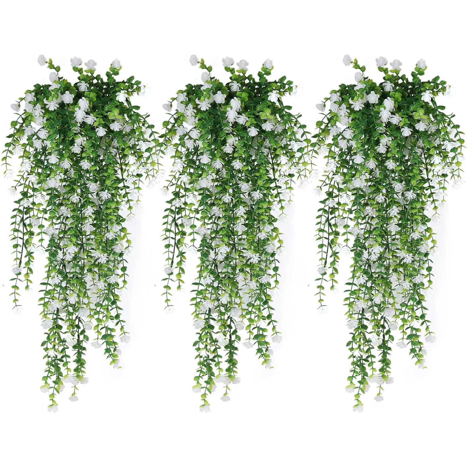 Plantes artificielles En Plastique Eucalyptus camélia Mariage Jardin Maison décoration Extérieure UV protection