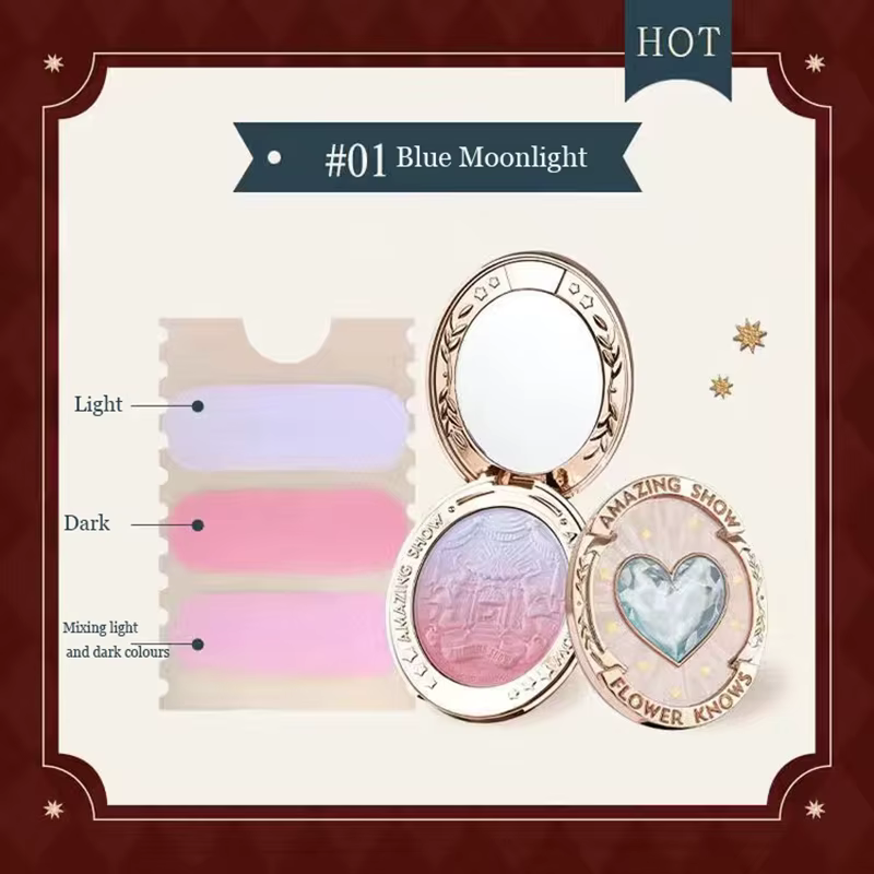 Fleur connaît Blush maquillage fleur connaître cirque l'ours sucré fard à joues mat naturel lueur visage poudre fard à joues 5g/0.17OZ
