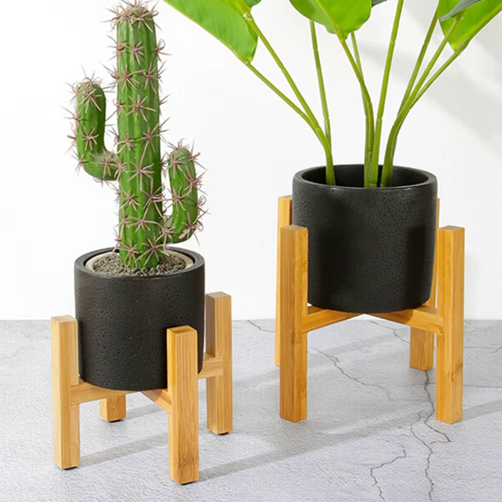 Présentoir de jardinière sur pied d'intérieur