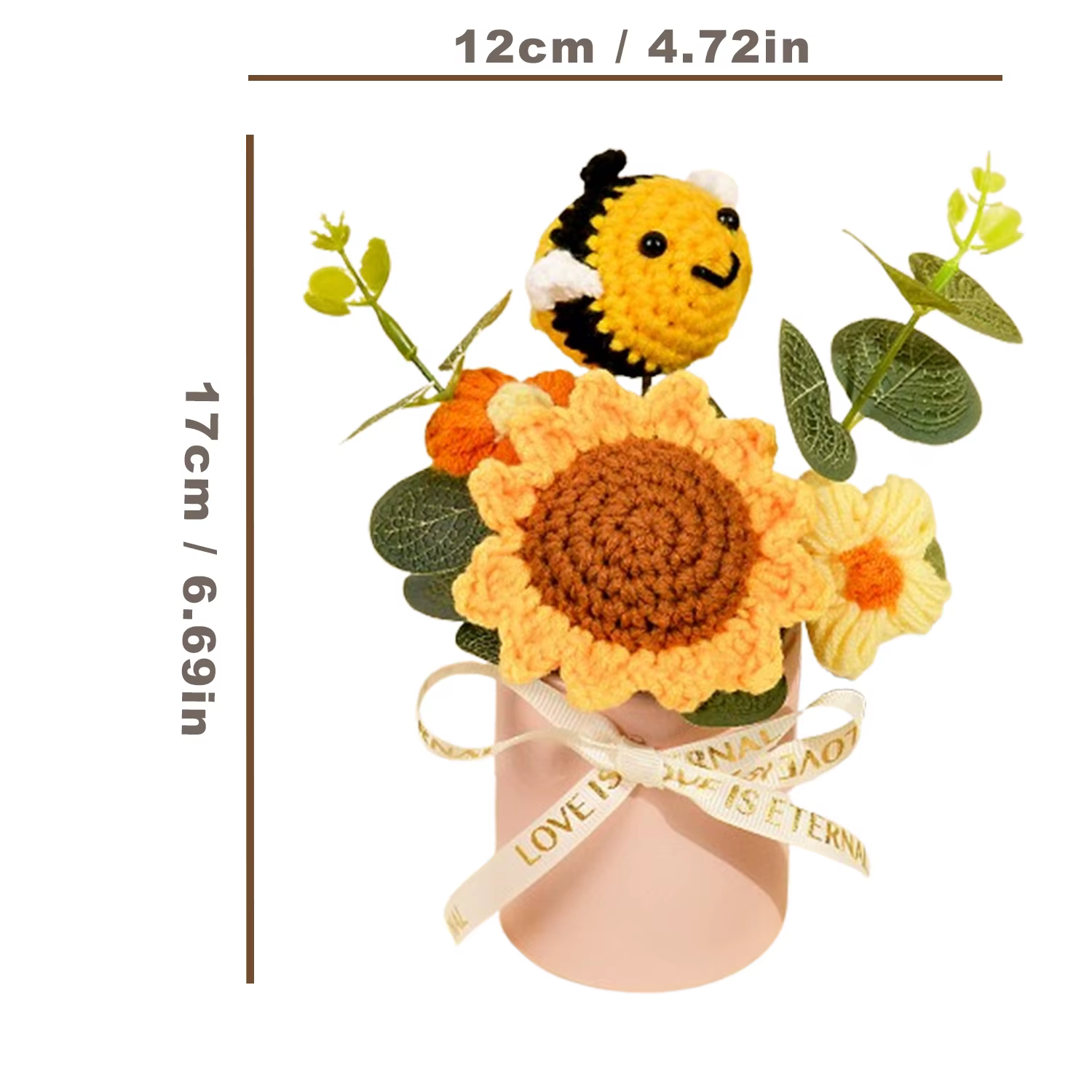 Bouquet de tournesol au Crochet fait à la main