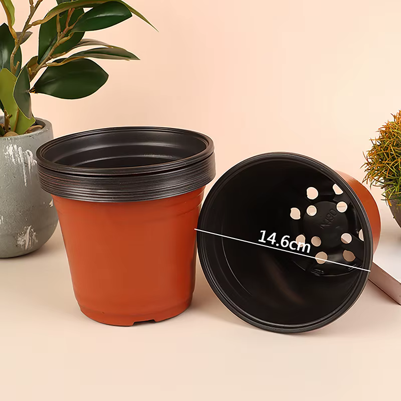 Pot de fleurs en plastique pour plantes succulentes
