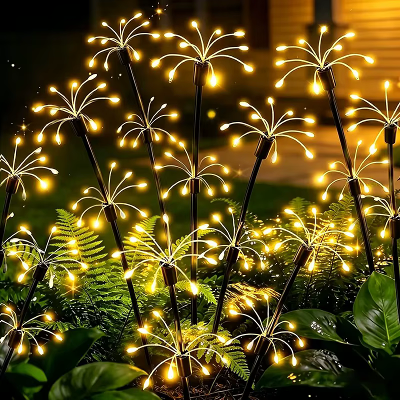 Lampes solaires féeriques en forme de fleurs
