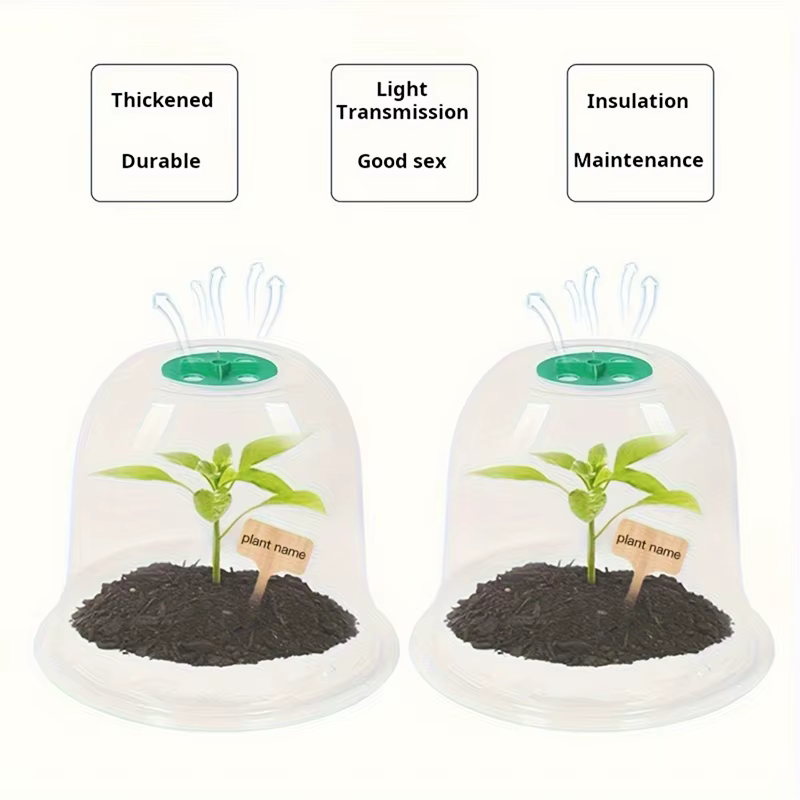 Dôme de protection contre l'humidité pour plantes en plastique réutilisable