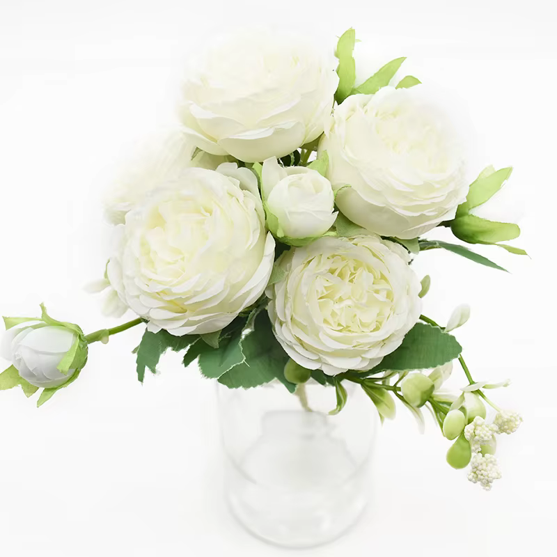Bouquet de pivoines artificielles