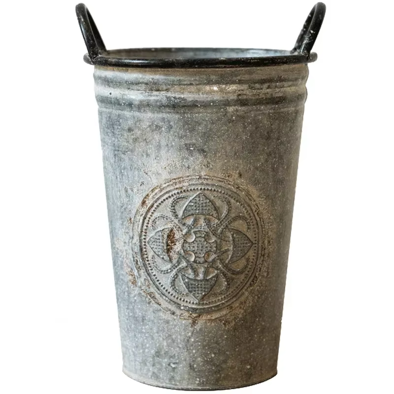 Vase à fleurs en peau de fer flocon de neige