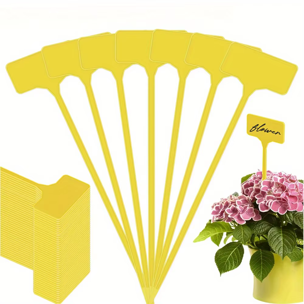 Étiquettes de plantes de jardin en plastique de Type T