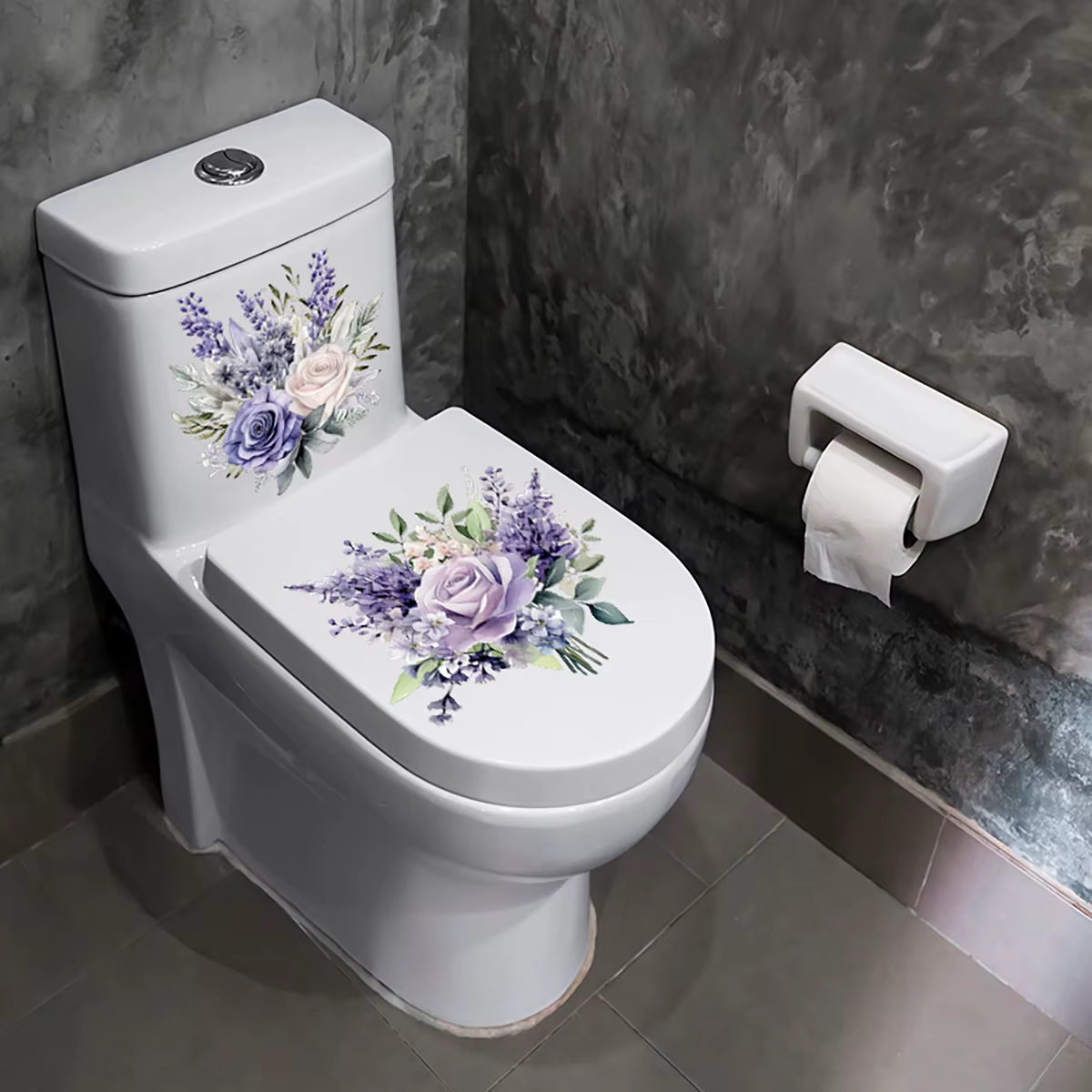 Autocollants de jacinthe de fleur violette