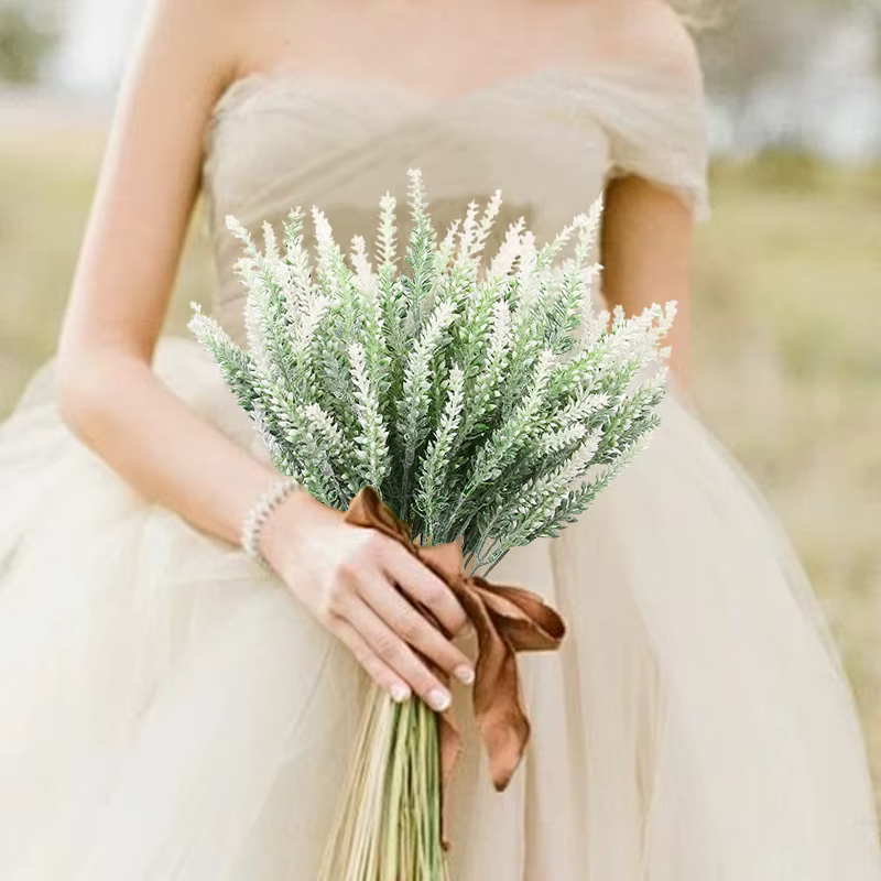 1/3/5 pièces fleur artificielle plante lavande Festival de noël mariage mariée Bouquet maison extérieure protection UV cadeau décoration