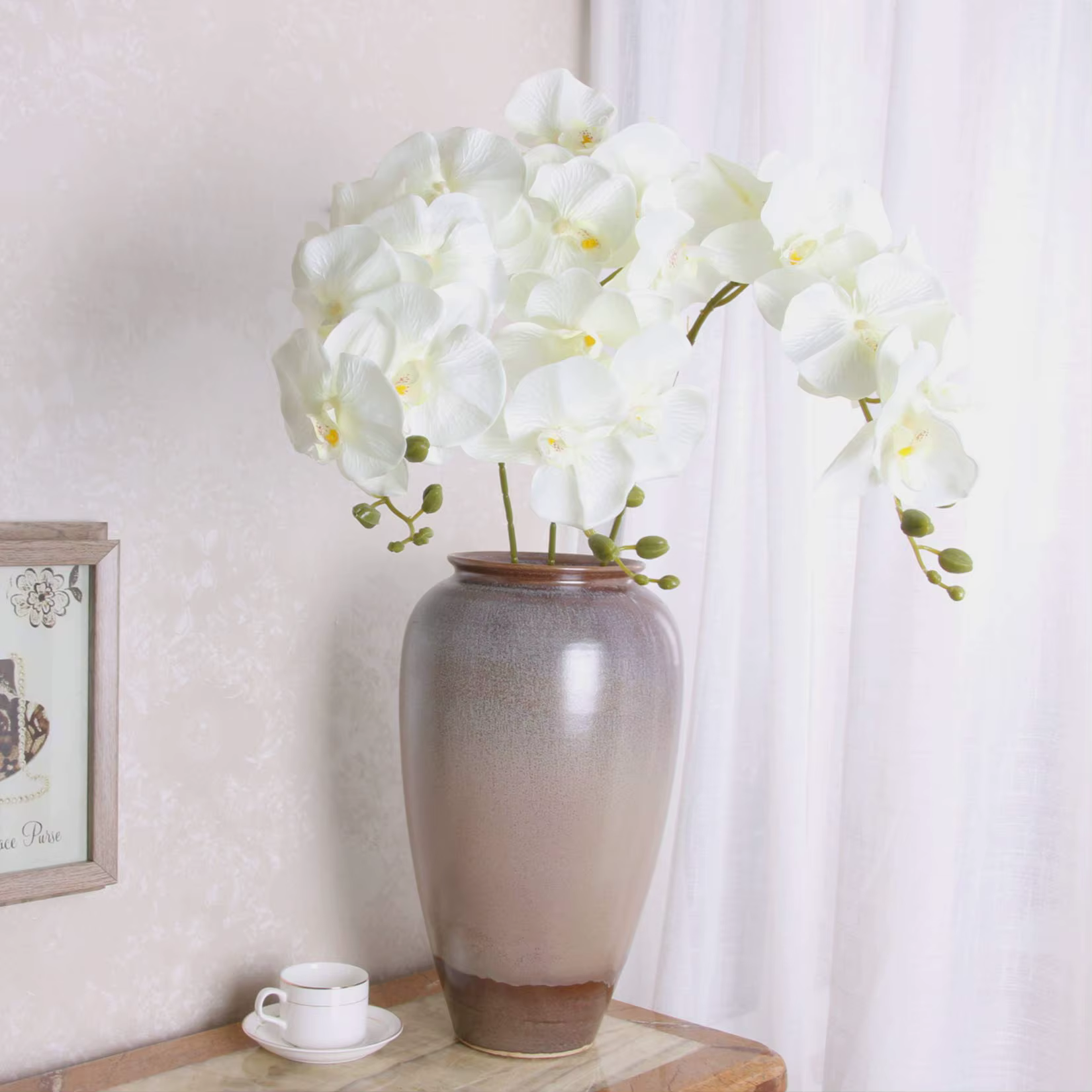 Fleurs d'orchidées artificielles 69cm