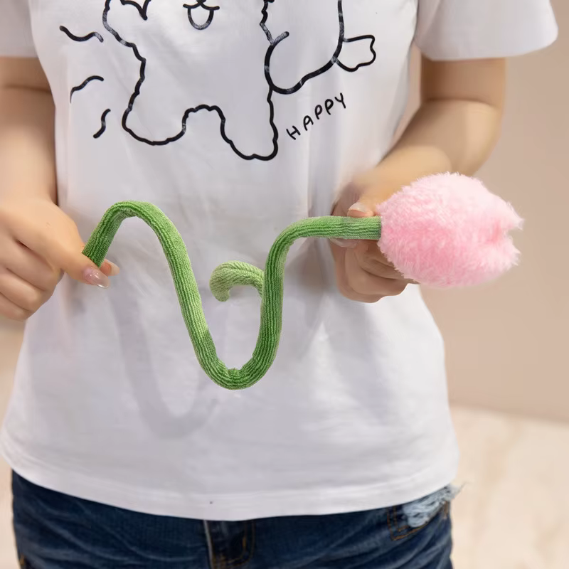 Fleur artificielle en peluche faite à la main