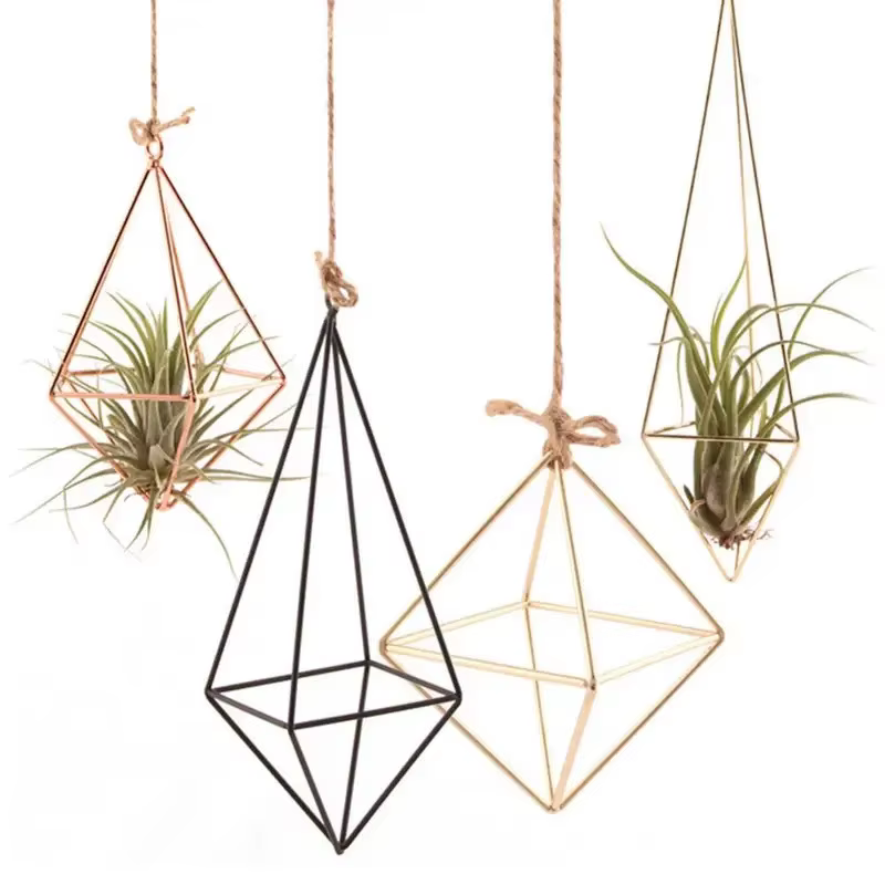 Cintre mural moderne en macramé pour fleurs