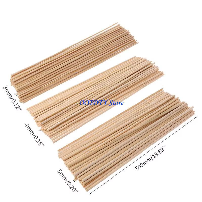 Bâtons bambou 367A, 50 pièces