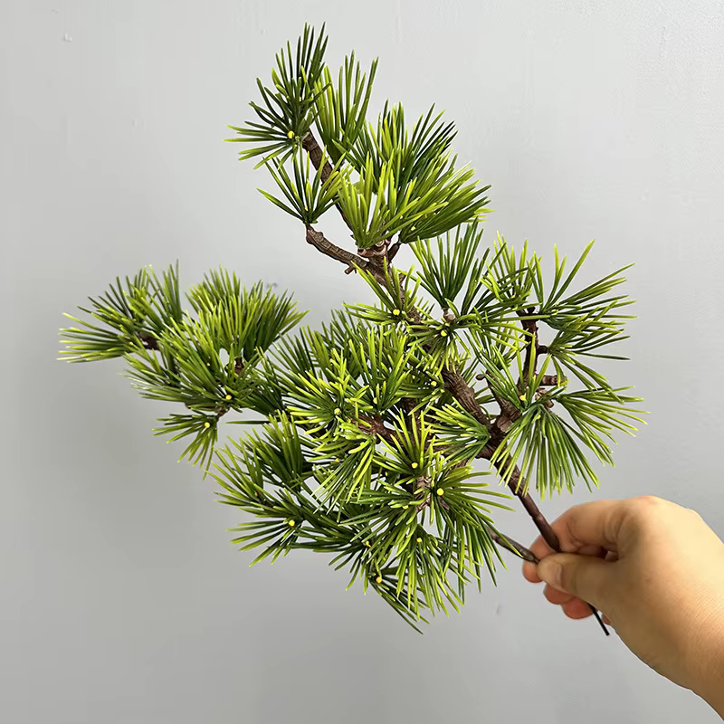 Pétalocarpus artificiel Macrophyllus plante en plastique florale décor à la maison Simulation Masson pin feuille verte plantes décoration de jardin
