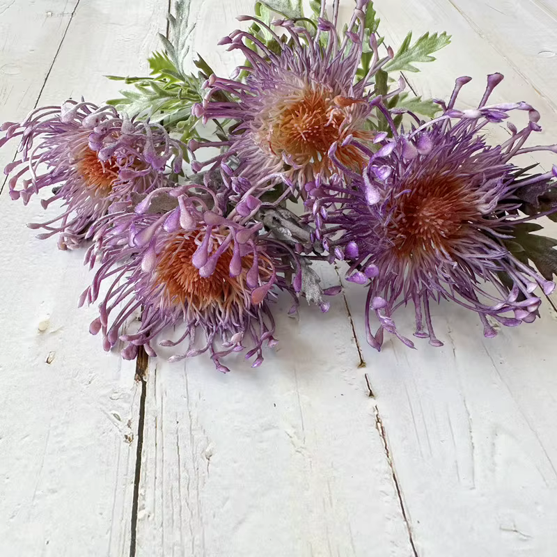 Grande fleur de chrysanthème araignée artificielle réaliste