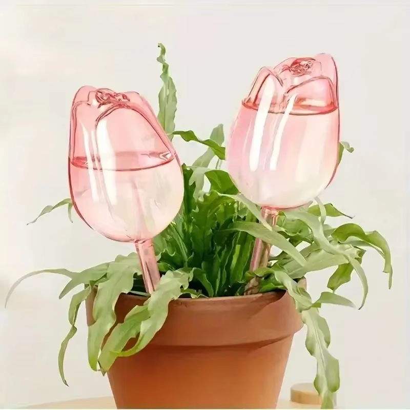 Boules d'arrosage pour plantes tulipes roses