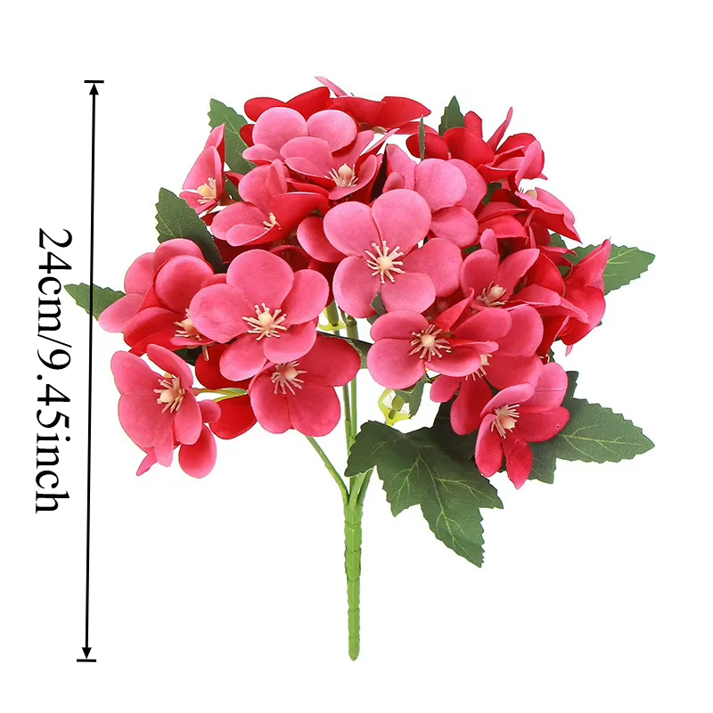 5 fourchettes FFlowers simulé crabapple fleurs fausse fleur décor de mariage