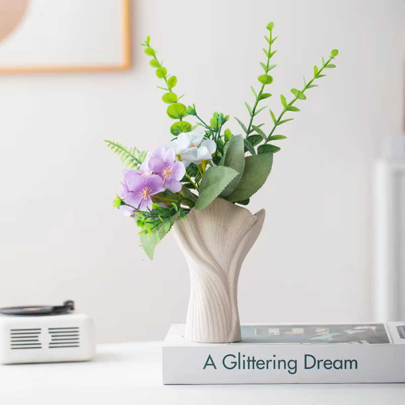 CAPIRON Vase en céramique à fleurs nordiques