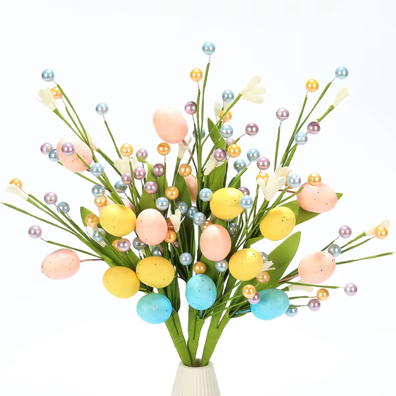 Bouquet de fleurs d'œuf de pâques 2025