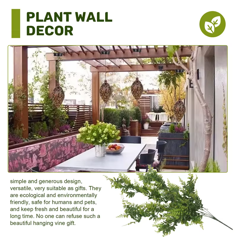Paquet de 2 plantes artificielles suspendues