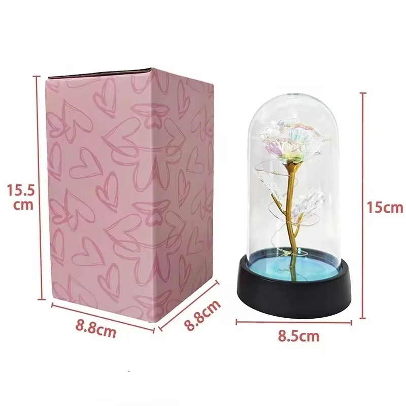 Lampe de nuit LED en forme de rose