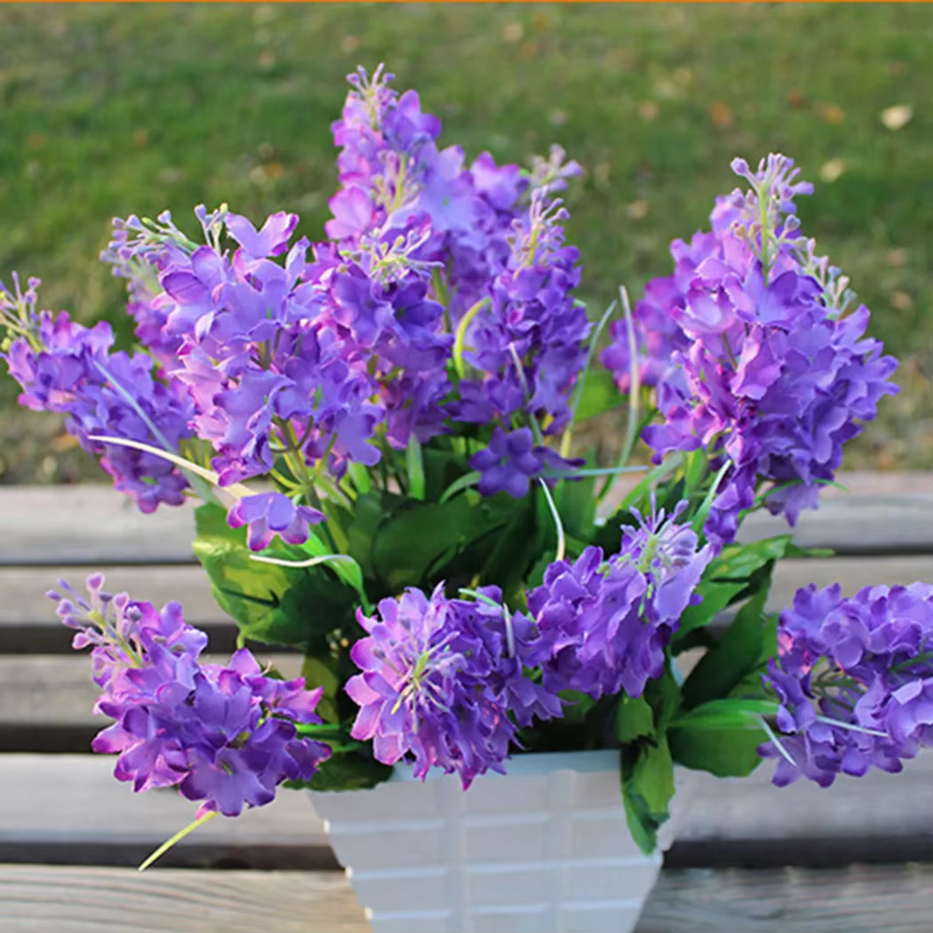Fleur artificielle en jacinthe à 5 têtes
