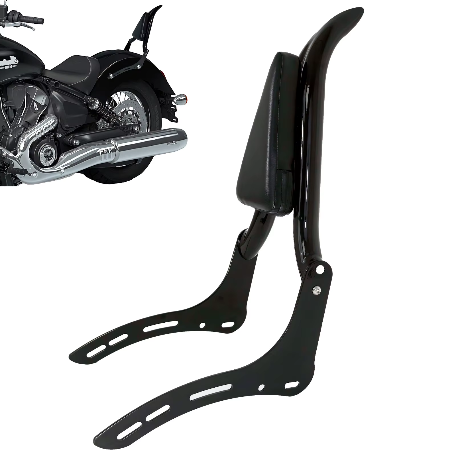 Pour indien 2025 Super Scout Bobber Sport Scout 101 soixante accessoires dossier de moto passager arrière barre Sissy