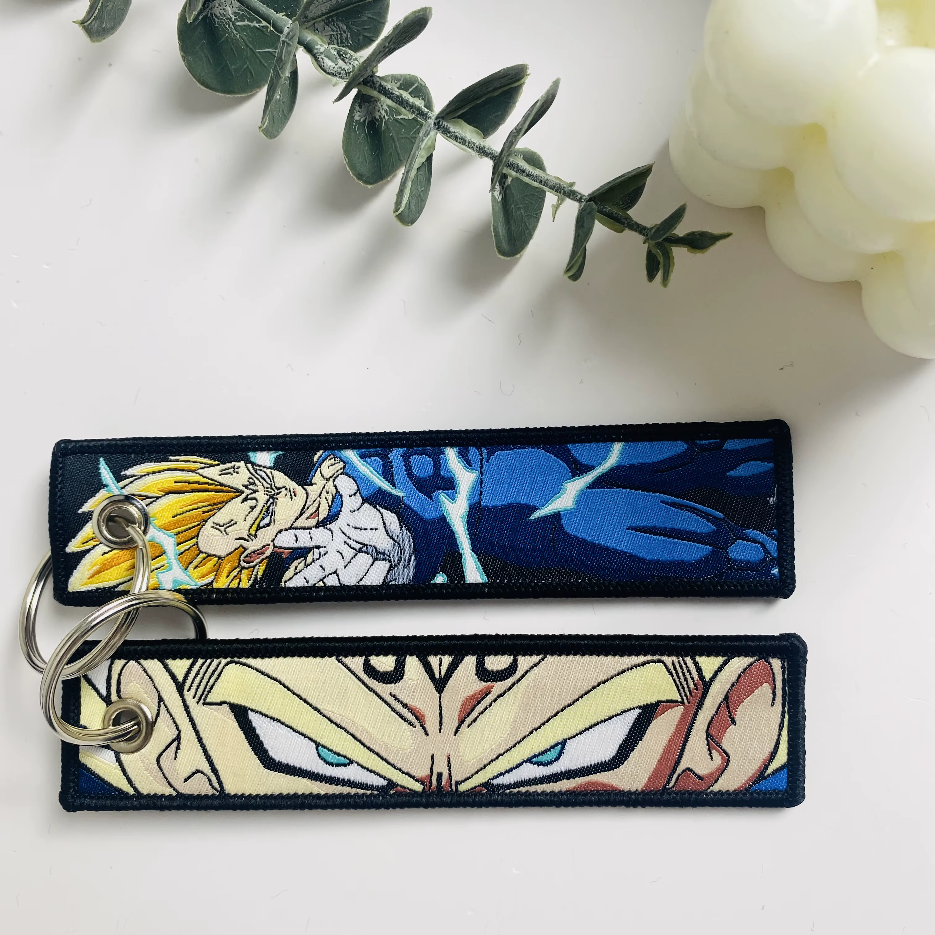 Porte-Clés Brodé à Motif d'Anime Japonais, Accessoire pour Sac à Dos, Voiture, Cadeau à la Mode