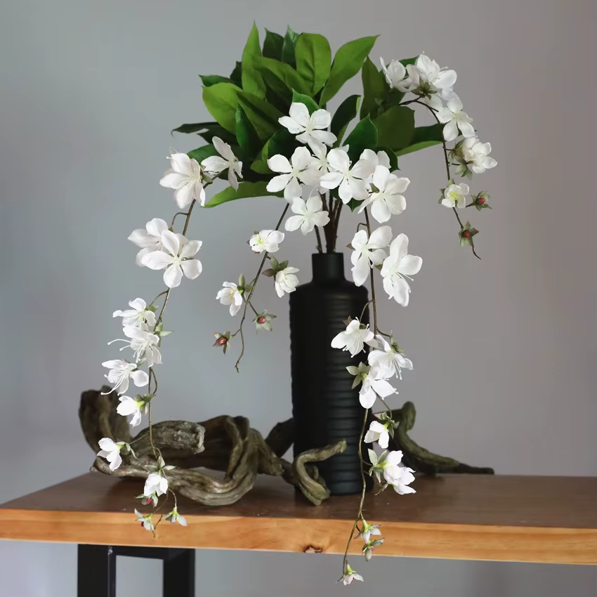 Fleurs de Jasmin Artificielles pour Décoration de Maison