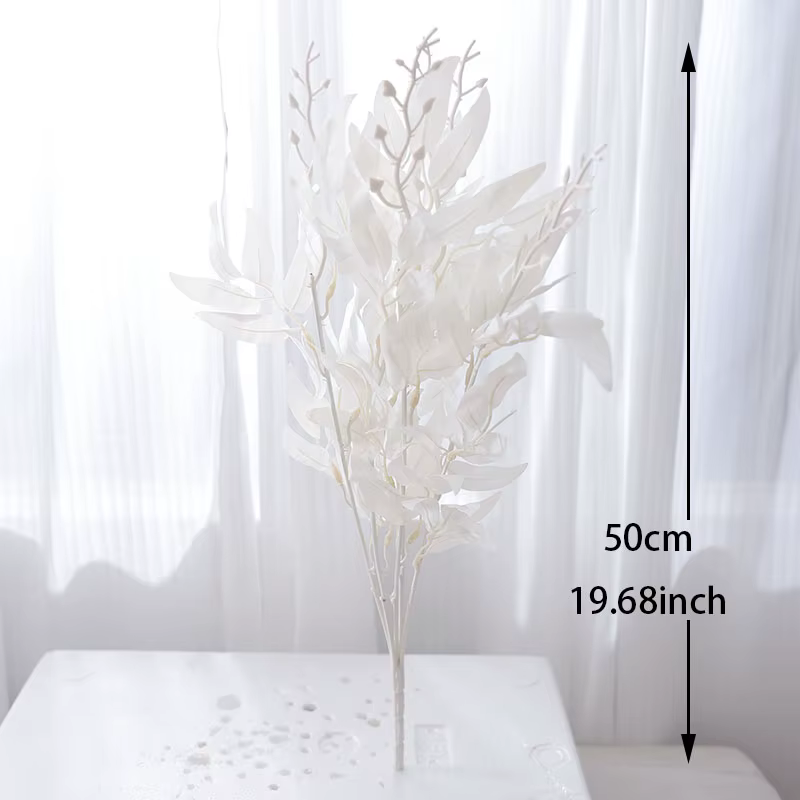 Plantes artificielles en feuilles de saule en soie