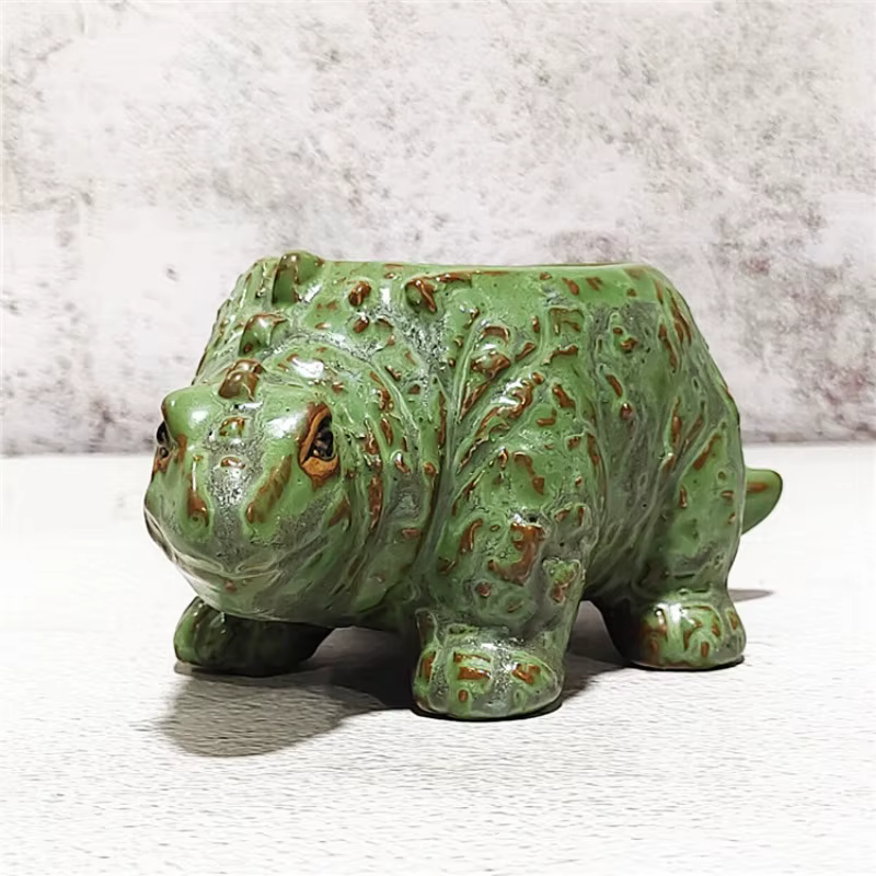 Pot de fleur de dinosaure de dessin animé mignon créatif