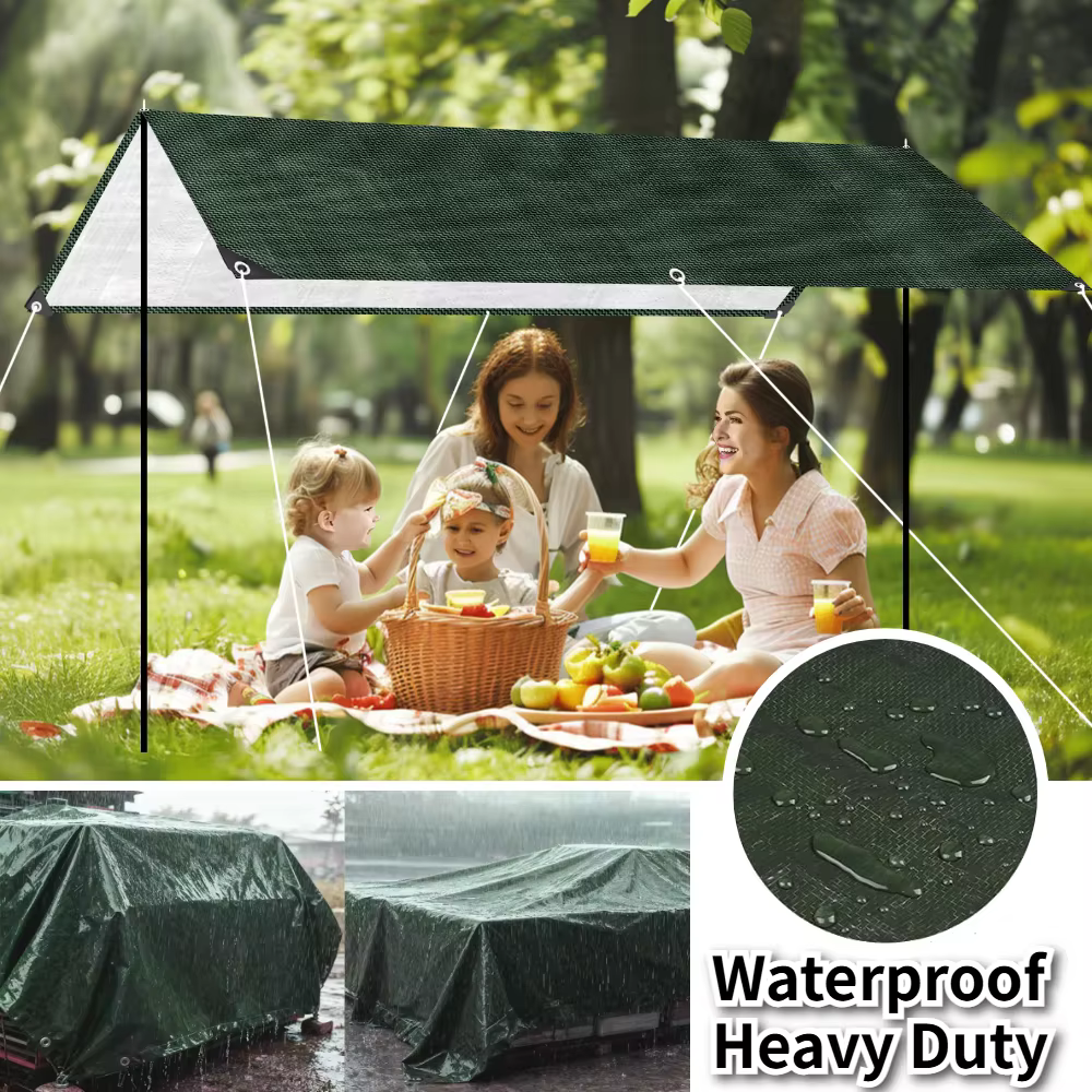 Bâche imperméable robuste avec œillets