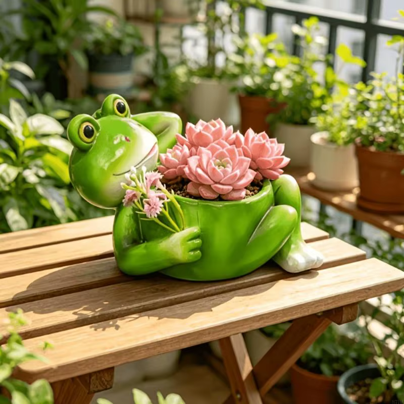 Jardinière jardin ouaouaron