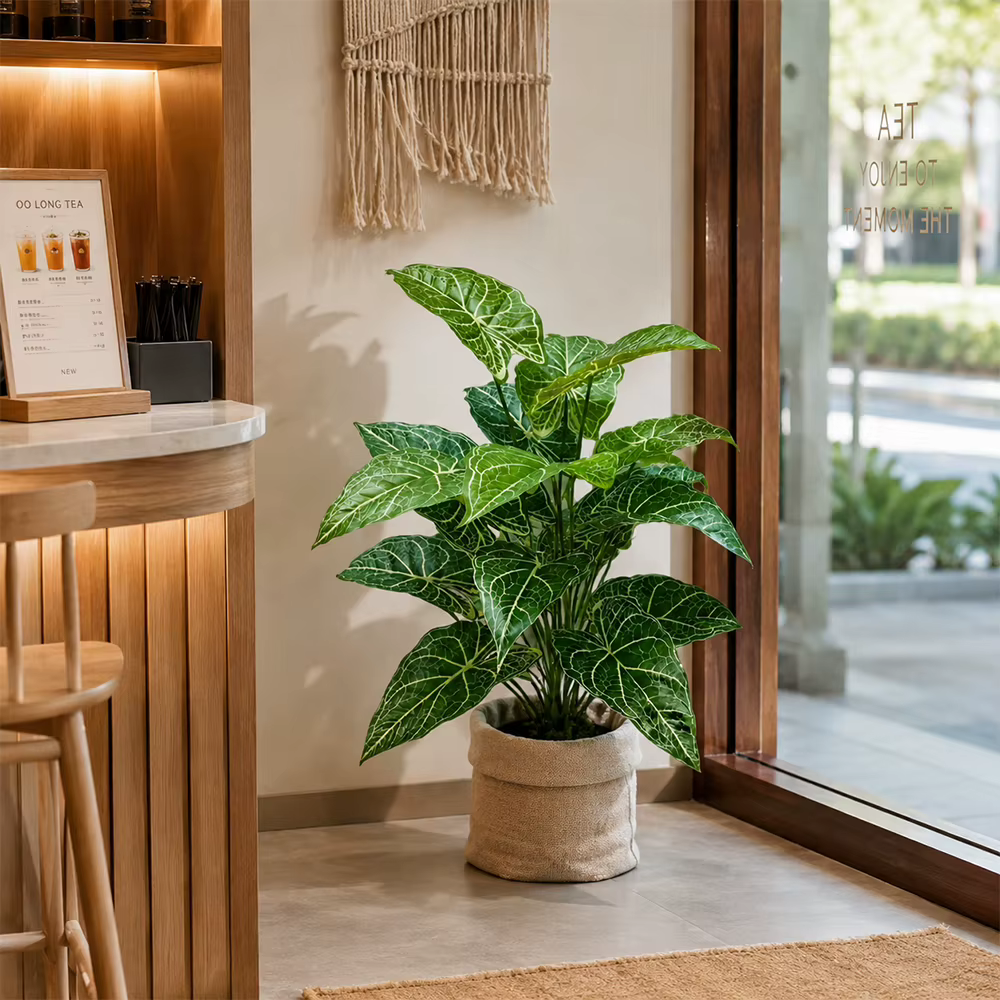 Plante artificielle Alocasia Odora à 18 têtes