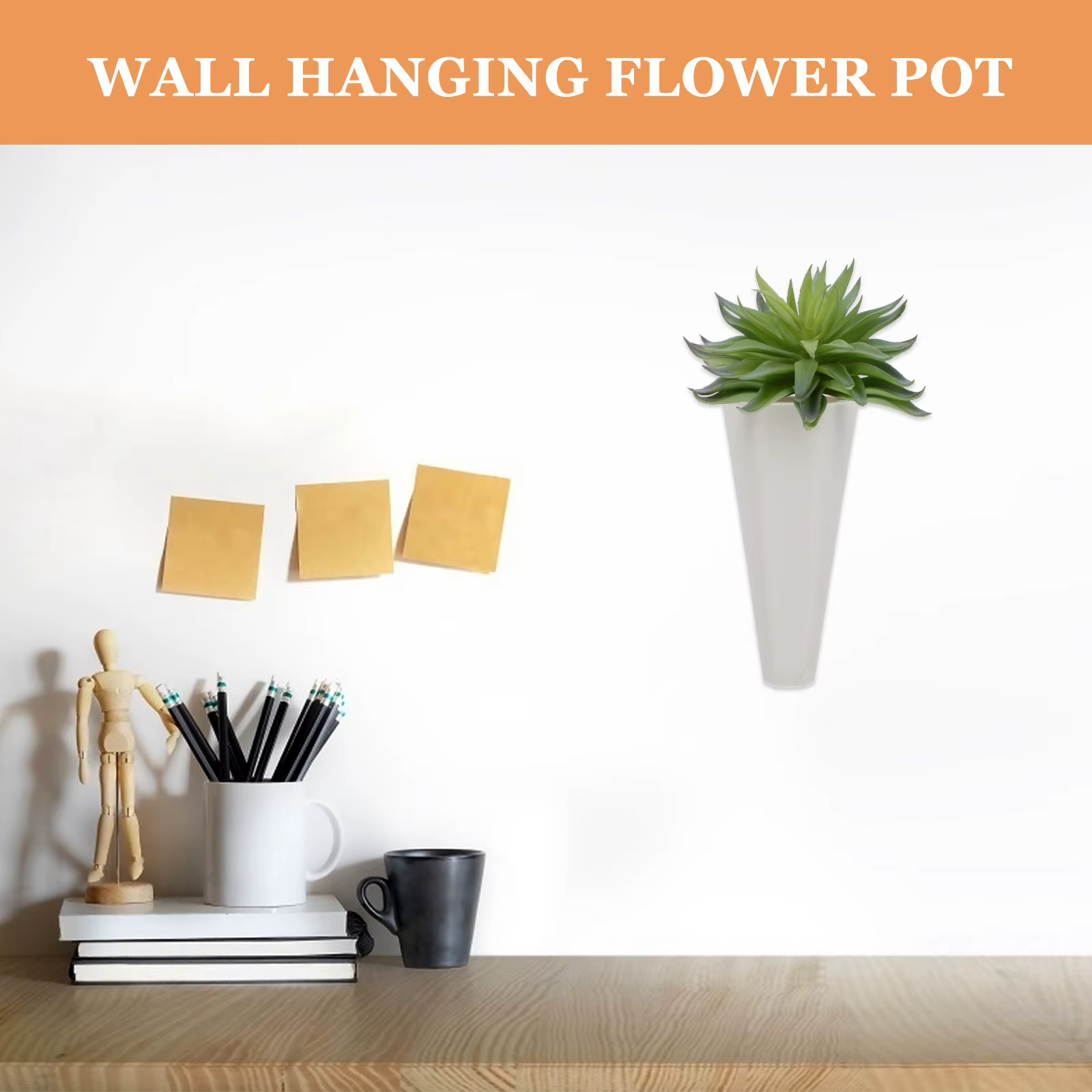 Lot de 6 pots de fleurs suspendus
