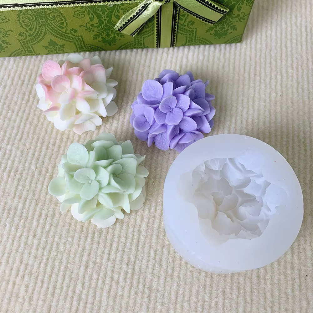 Moules en Silicone pour fleurs d'hortensia