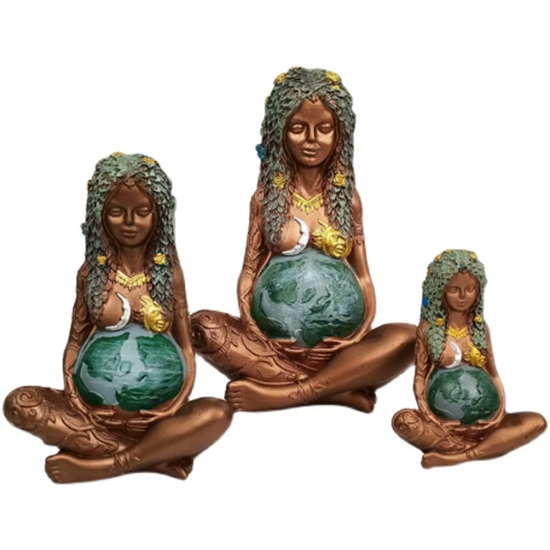 Gaia-Figurine de la Terre Mère Enceinte